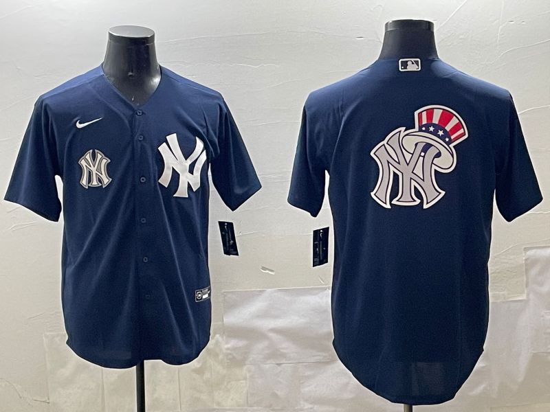 Men New York Yankees Blank Black Game 2025 Nike MLB Jersey style 12